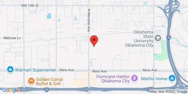 Map of 300 N Meridian Ste 105-S Oklahoma City, OK 73107