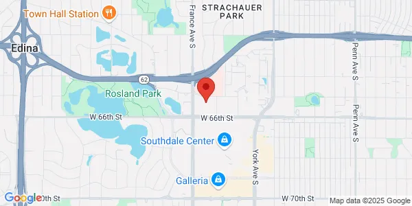 Map of 6525 France Ave S Ste 110 Southdale Med Bldg Edina, MN 55435