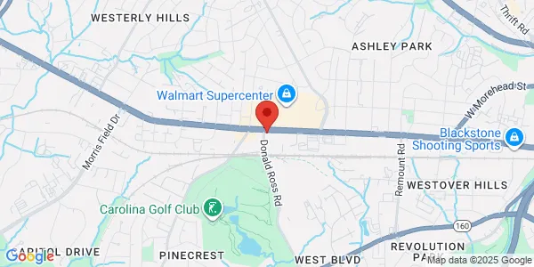 Map of 3333 Wilkinson Blvd Charlotte, NC 28208