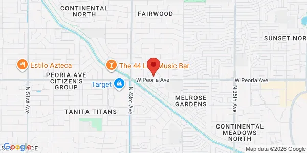 Map of 4150 W Peoria Ave Ste 121 Phoenix, AZ 85029