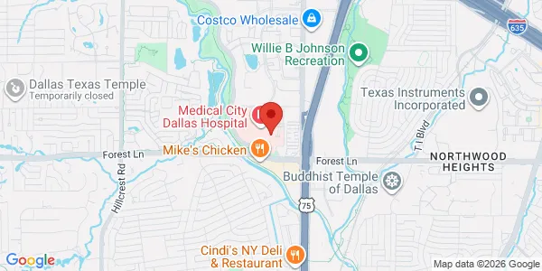 Map of 7777 Forest Ln Ste C-339 Dallas, TX 75230