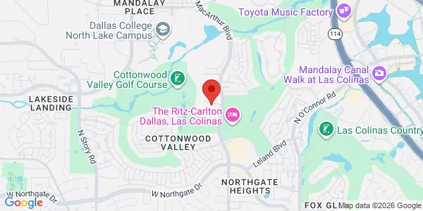 Map of 1110 Cottonwood Ln Ste 140 Irving, TX 75038