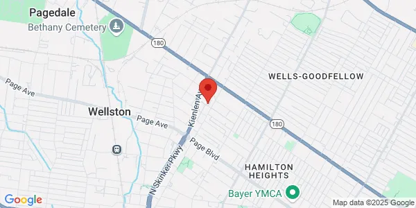 Map of 6113 Ridge Ave St. Louis, MO 63133