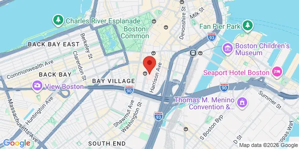Map of 800 Washington St Fl 4 Boston, MA 02111