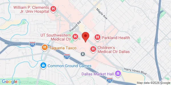 Map of 5303 Harry Hines Blvd Dallas, TX 75390