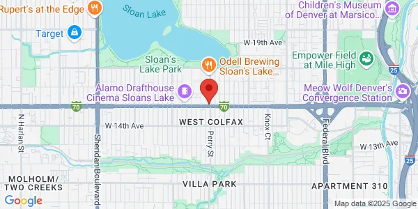 Map of 4007 W Colfax Ave Denver, CO 80204