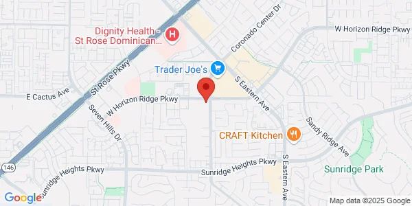 Map of 2811 W Horizon Ridge Pkwy Henderson, NV 89052