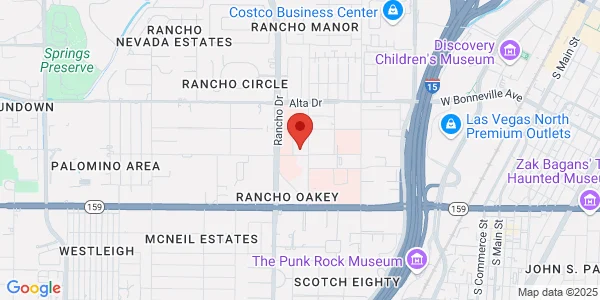 Map of 2020 Palomino Ln Ste 100 Las Vegas, NV 89106