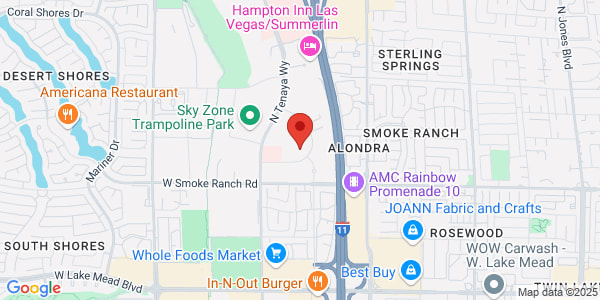 Map of 7200 Cathedral Rock Dr Ste 230 Las Vegas, NV 89128