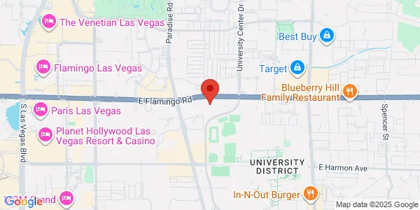 Map of 755 E Flamingo Rd Las Vegas, NV 89119