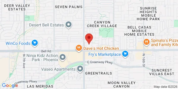 Map of 706 E Bell Rd Ste 123 Phoenix, AZ 85022
