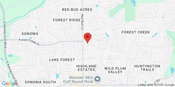 Map of 3309 Forest Creek Dr Ste 501 Round Rock, TX 78664