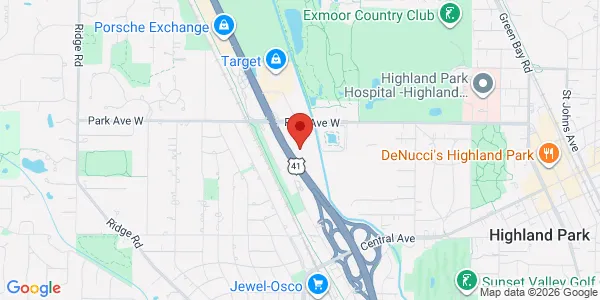 Map of 1923 Skokie Valley Rd - Highland Park, IL 60035