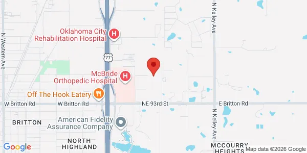 Map of 225 NE 97th St Oklahoma City, OK 73114