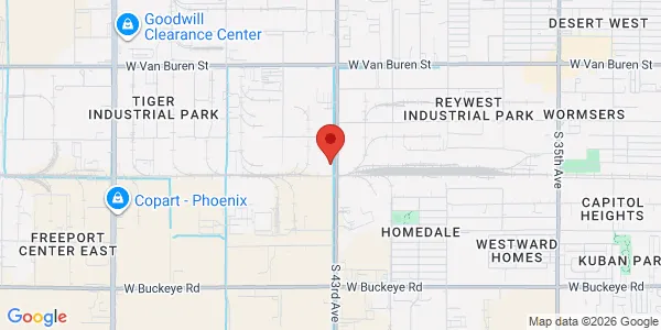 Map of 310 S 43rd Ave Unit B Phoenix, AZ 85009