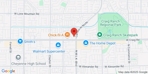 Map of 1550 W Craig Rd North Las Vegas, NV 89032
