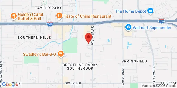 Map of 525 SW 80th St Ste 101 Oklahoma City, OK 73139
