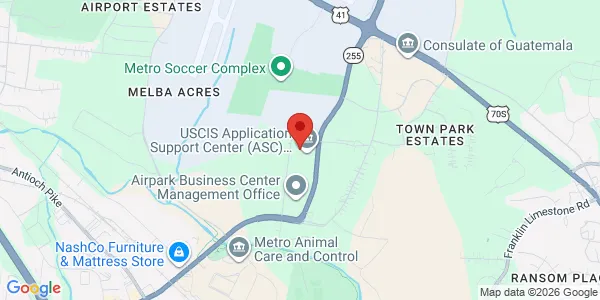 Map of 1400 Donelson Pike Nashville, TN 37217