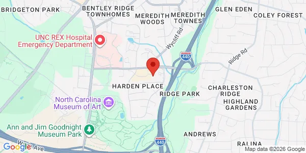 Map of 2304 Wesvill Ct Raleigh, NC 27607
