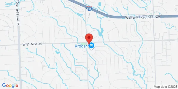 Map of 25950 Middlebelt Rd Farmington Hills, MI 48336