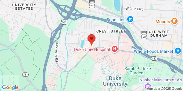 Map of 2608 Erwin Road Suite 300 Durham, NC 27705