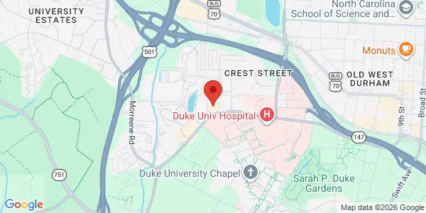 Map of 2608 Erwin Rd Ste 300 Durham, NC 27705