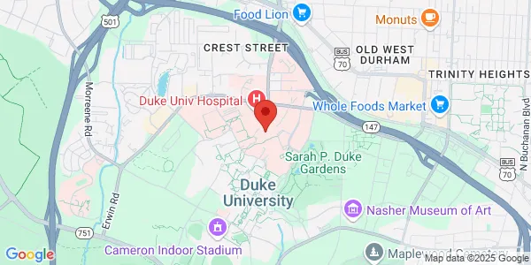 Map of 40 Duke Medicine Circle Clinic 2B/2C Durham, NC 27710