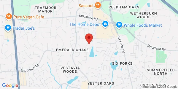 Map of 8300 Health Park Suite 107 Raleigh, NC 27615
