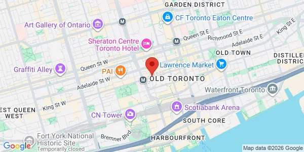 Map of 130 King Street W Toronto, ON M5X 2A2 Canada