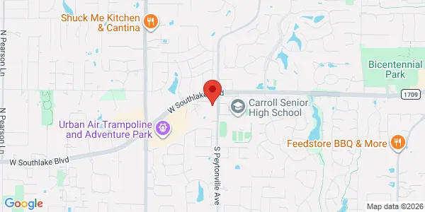 Map of 190 S Peytonville Ave Ste 110 Southlake, TX 76092