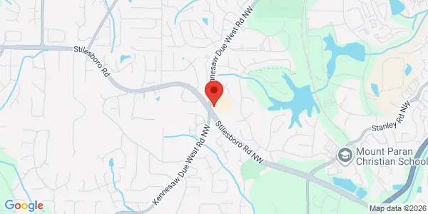 Map of 1600 Kennesaw Due W Rd NW Ste 205 Kennesaw, GA 30152