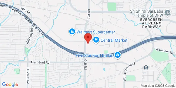 Map of 340 Coit Rd Ste 500B Plano, TX 75075