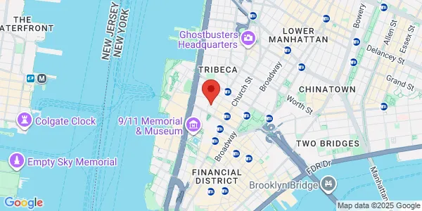 Map of 255 Greenwich St Ste 520 New York, NY 10007