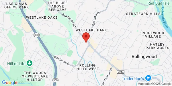 Map of 3811 Bee Caves Rd Ste 100 & 101 West Lake Hills, TX 78746