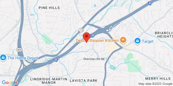 Map of 57 Executive Park Dr Ste 160 Atlanta, GA 30329