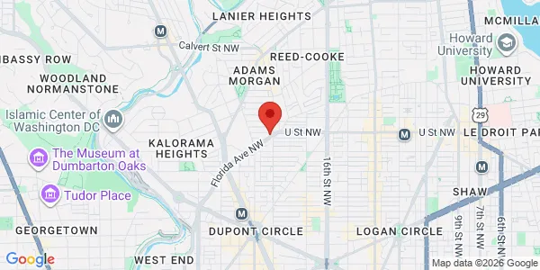Map of 1802 Vernon St NW Ste 1138 Washington, DC 20009