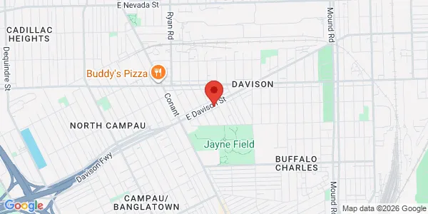 Map of 4420 E Davison Hamtramck, MI 48212