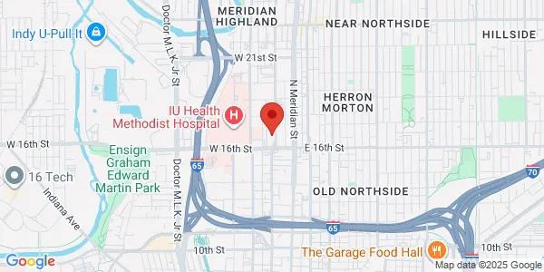 Map of 1660 N Illinois St Indianapolis, IN 46202