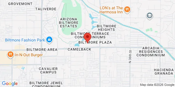 Map of 3020 E Camelback Rd Ste 397 Phoenix, AZ 85016