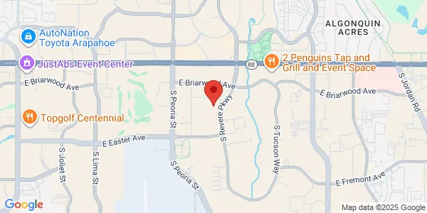 Map of 6933 S Revere Pkwy Centennial, CO 80112
