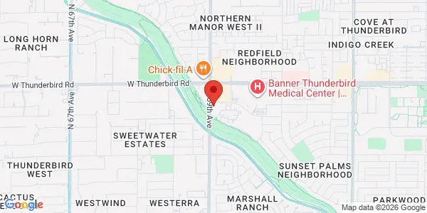 Map of 5891 W Eugie Ave Glendale, AZ 85304