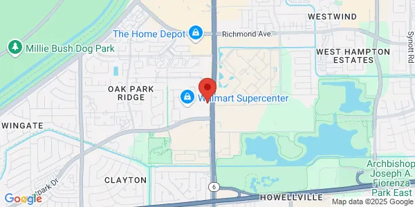 Map of 3402 Highway 6 S Ste D Houston, TX 77082