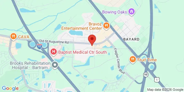 Map of 14810 Old St Augustine Rd Ste 101 Jacksonville, FL 32258