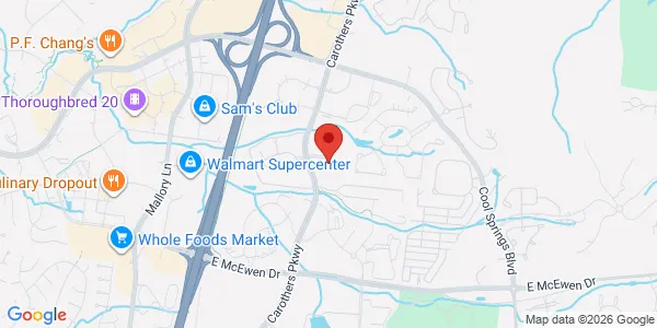 Map of 6550 Carothers Pkwy Ste 225 Franklin, TN 37067