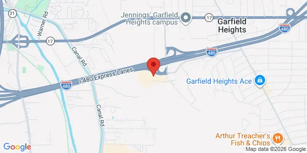 Map of 9555 Vista Way Ste 201 Garfield Heights, OH 44125