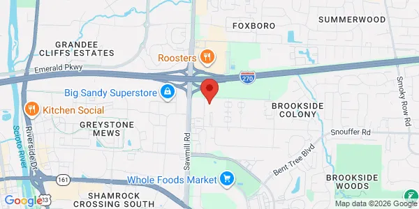 Map of 6838 Caine Rd Columbus, OH 43235