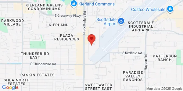 Map of 7315 E Evans Rd Scottsdale, AZ 85260