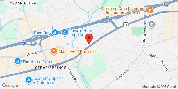 Map of 8817 Kingston Pike Ste 103 Knoxville, TN 37923