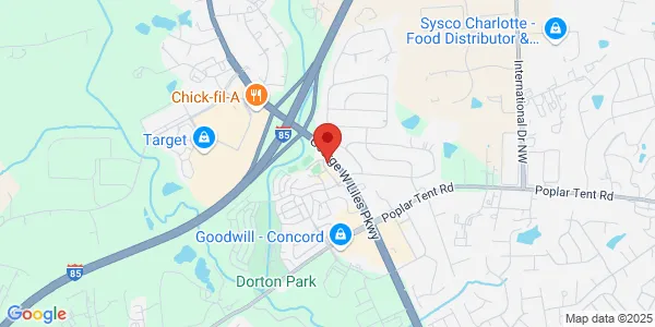 Map of 391 George W Liles Pkwy NW Concord, NC 28027