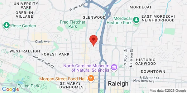 Map of 501 N Harrington St Raleigh, NC 27603